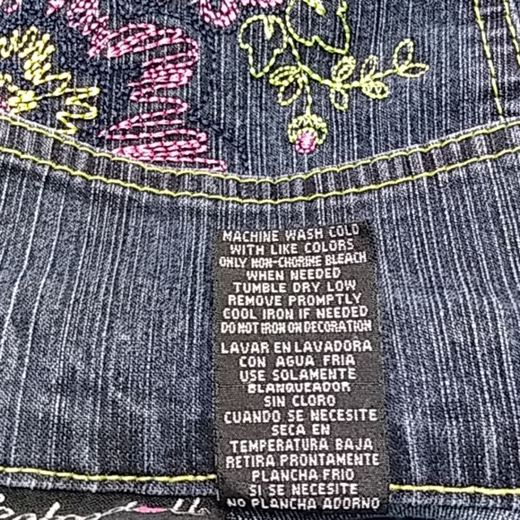Baby doll Embroidered Denim Jacket 4 - Picture 7 of 7